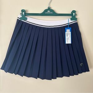 NWT Sergio Tacchini Pleated Navy Tennis Skirt (M)